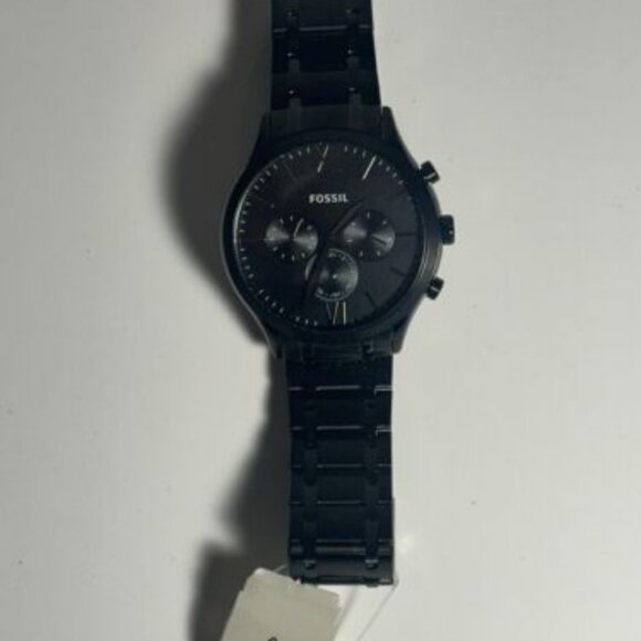 Fossil BQ2361 Chronograph Watch Men's 48mm Dial Black Stainless Steel - Picture 2 of 5